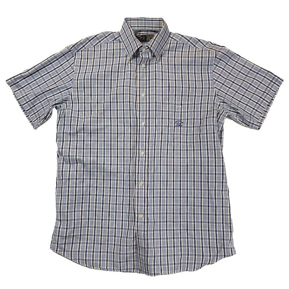Paul & Shark Men's Yachting Button-Down Shirt Multicolor Blue Pocket 42/16.5 - Picture 1 of 8